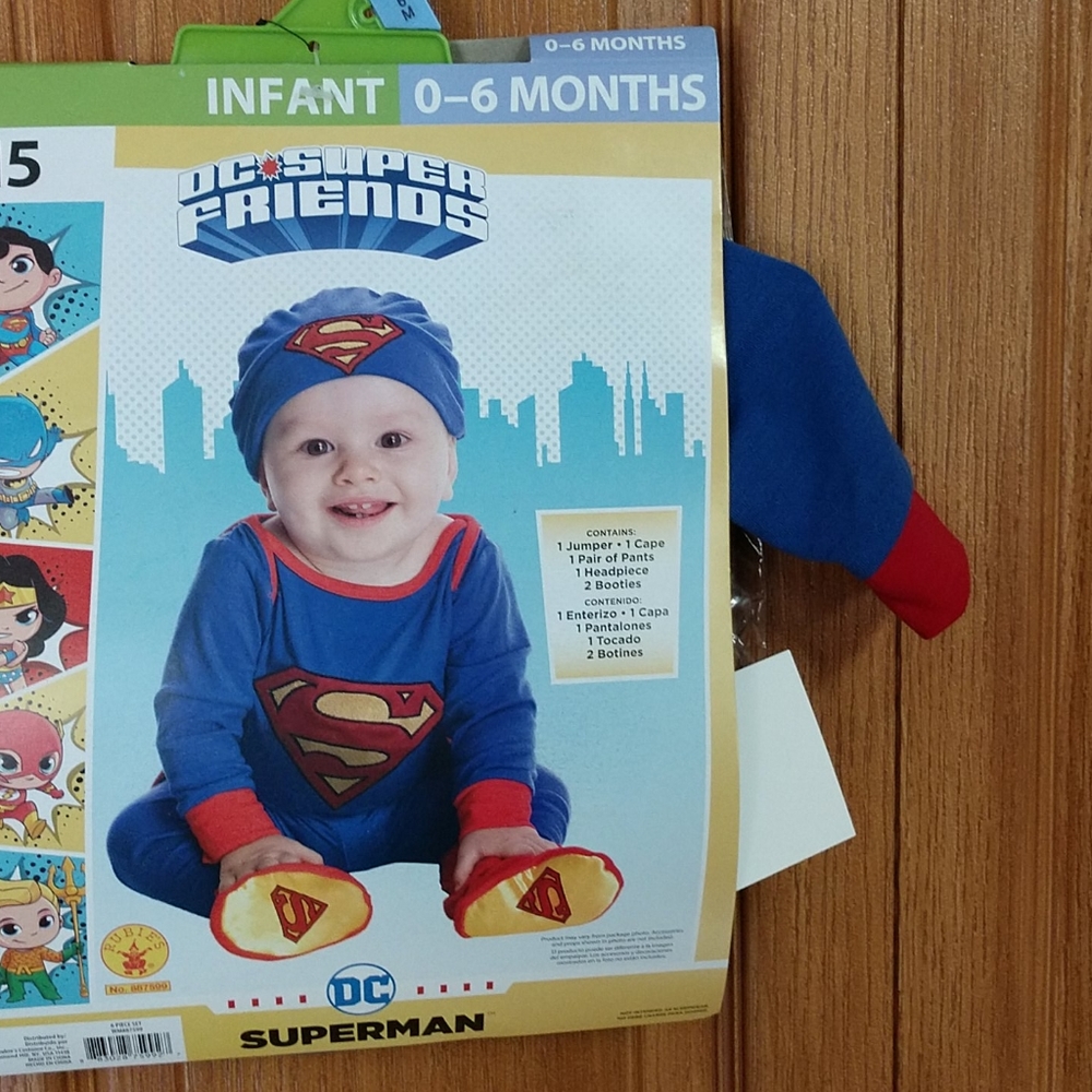 Superman Halloween Costume (0-6M)